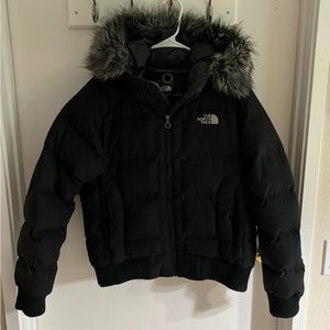Large Woman’s North Face Fur Lined Puffer - Black